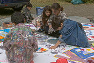 Workshop in der Gemeinschaftsunterkunft Kisselberg